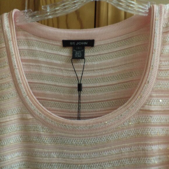 St. John Waterfall Cardigan Sweater+Tank Shades of Pink-Large NEW $1595 - Picture 9 of 16